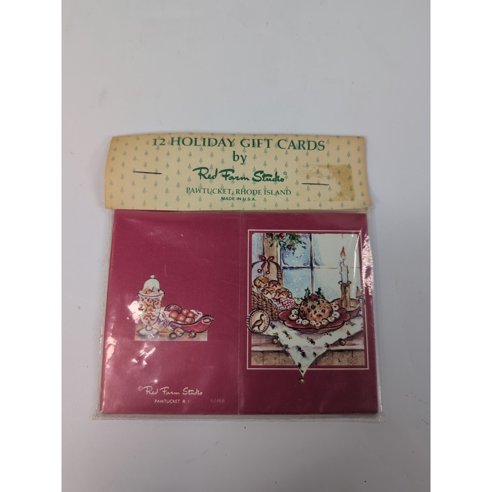 Red Farm Studio Christmas Gift Cards Vtg. Package‎ 12 Cards